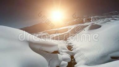 <strong>雪山雪山</strong>冬季景观鸟瞰
